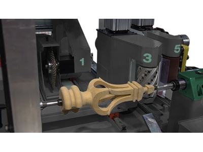 4-5 Eksen CNC Ahşap Torna - 3