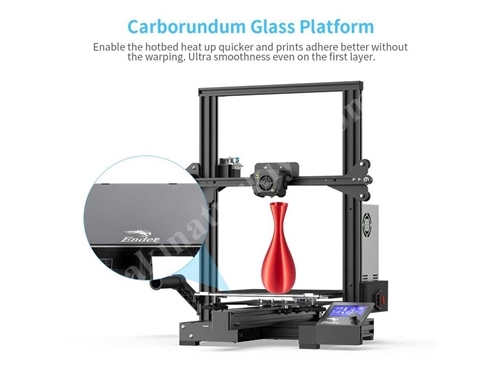 300X300x340mm Tabla Boyutunda Plastik 3D Yazıcı