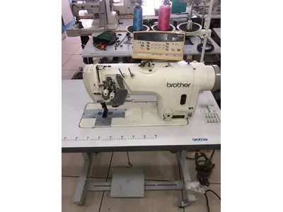 T 8752 B Double Needle Straight Stitch Sewing Machine