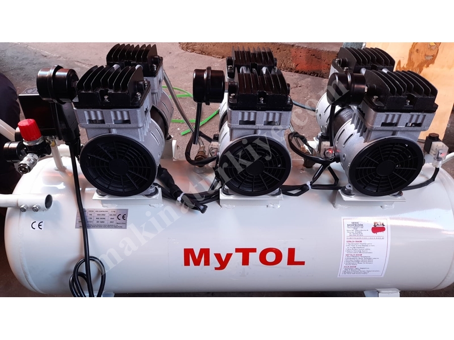 Yağsız Sessiz Kompresör 3,3 Hp 100 Lt