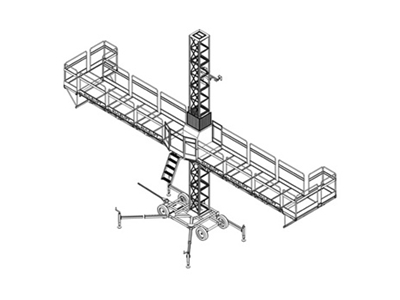 200 Meter Single 1 Ton Facade Working Platform - 0