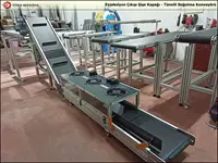 L Conveyor Belt System with Fan Suitable for Injection Sector