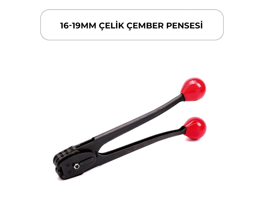 16 Mm Manuel Çelik Çember Tokalama Pensesi