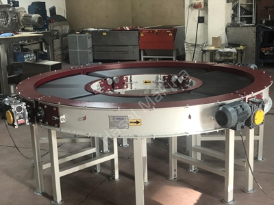180 Derece Dönüşlü Pvc Rulolu Konveyör - 0