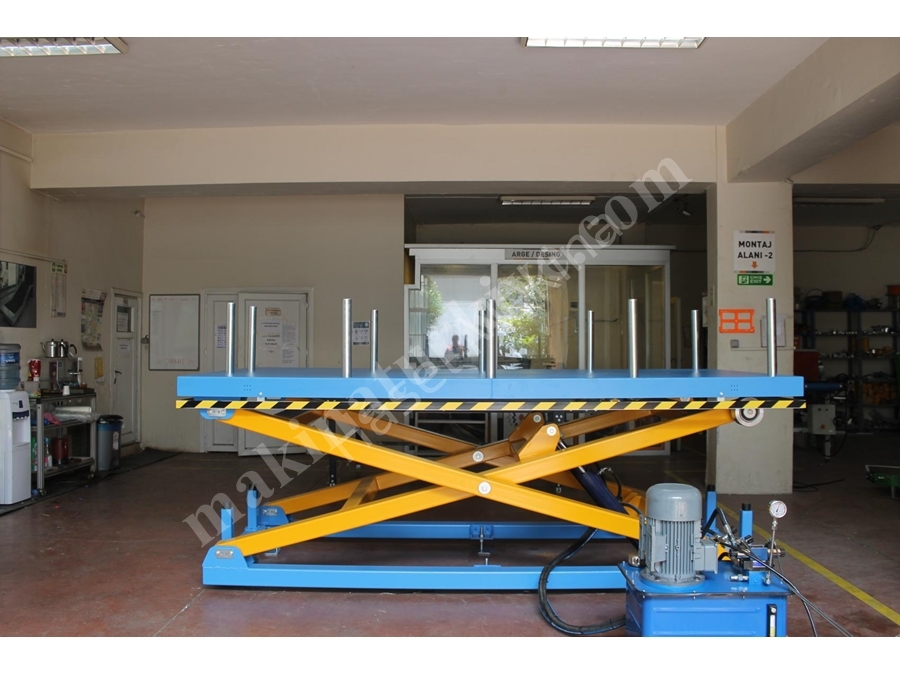 1000 X 2000 Mm Tek Makaslı Endüstriyel Lift Sistemleri