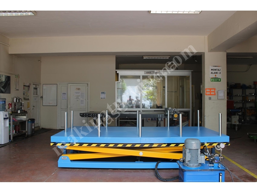 1000 X 2000 Mm Tek Makaslı Endüstriyel Lift Sistemleri