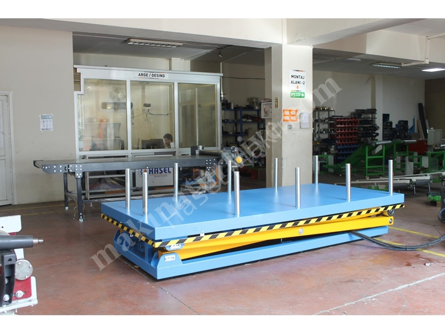 1000 X 2000 Mm Tek Makaslı Endüstriyel Lift Sistemleri