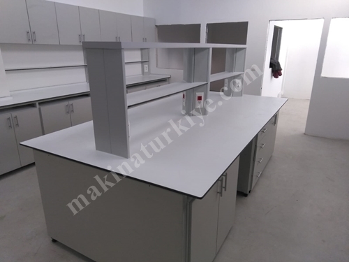 160x360x90 cm (12mm) Stainless Steel Laboratory Bench Systems