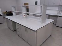Systèmes de comptoir de laboratoire en acier inoxydable 160x360x90 cm (12mm) - 7
