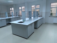 Systèmes de comptoir de laboratoire en acier inoxydable 160x360x90 cm (12mm) - 0