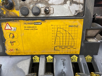 Palfinger 16 Metre - 4450 Kg - 5 Hidrolik Bomlu Mobil Vinç - 4