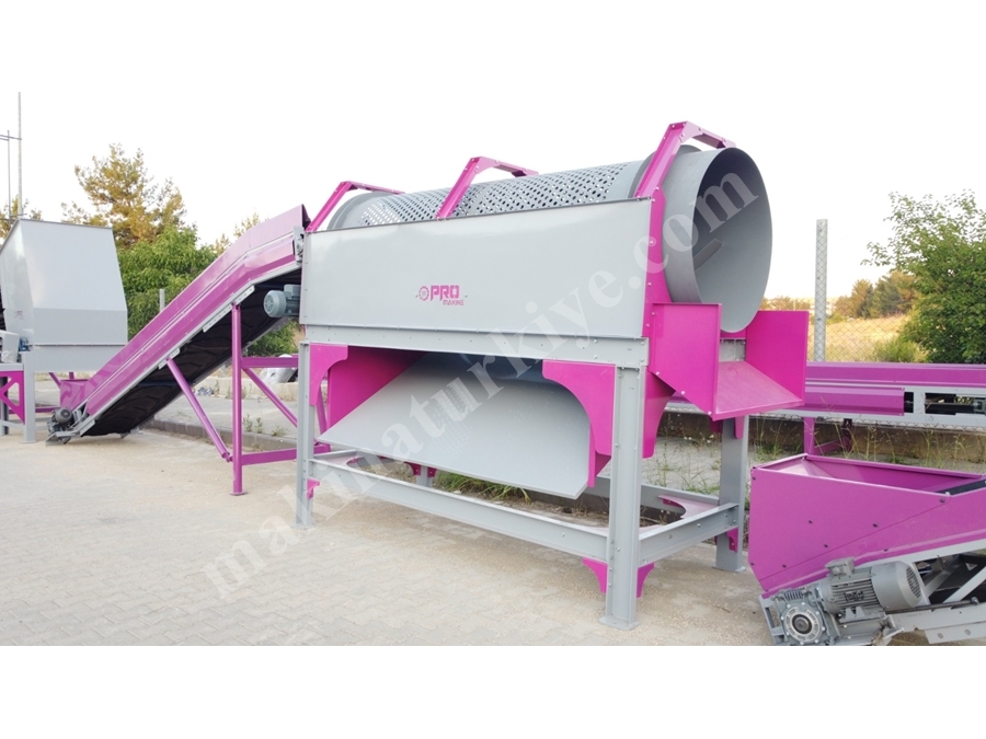 Trommel Plastik Eleme Makinesi