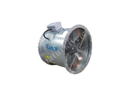 0.75 Kw 6,100 M3 / Hour Exproof Duct Type Axial Fan