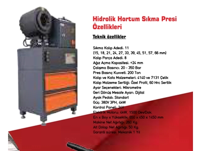3/16 - 3 inch Hydraulic Hose Crimping Machine - 0