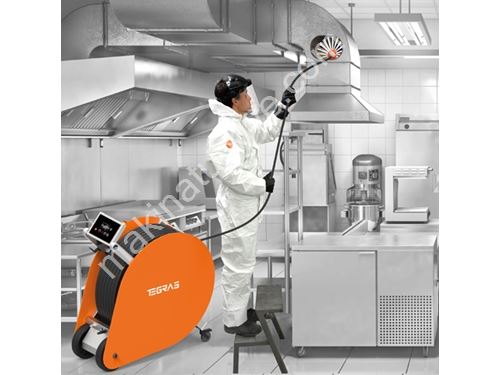 15 Meter Electric Grease Ventilation Cleaning Machines