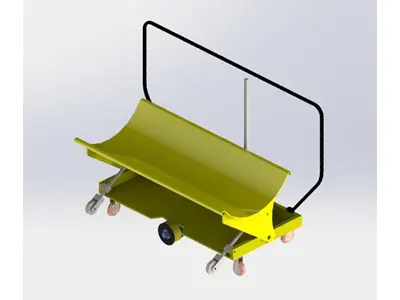 Fabric Roll Transport Trolley