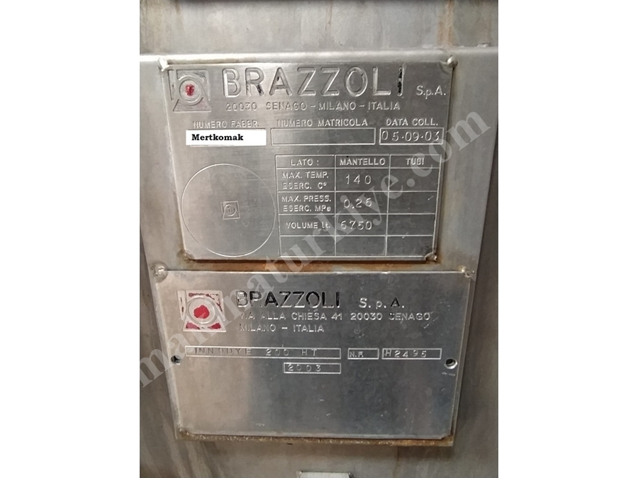 Brazzoli Marka Ht Kumaş Kumaş Boya Yıkama Makinası