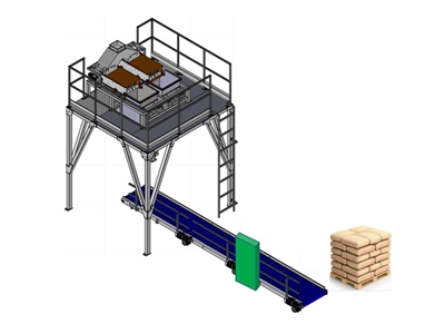 Konveyör Beslemeli Çuval Dolum Makinası - Çift Kefeli / 10kg - 50kg - 0