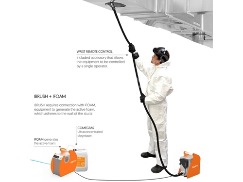 Tegras İbrush Portable Exhaust Duct Cleaning Machine