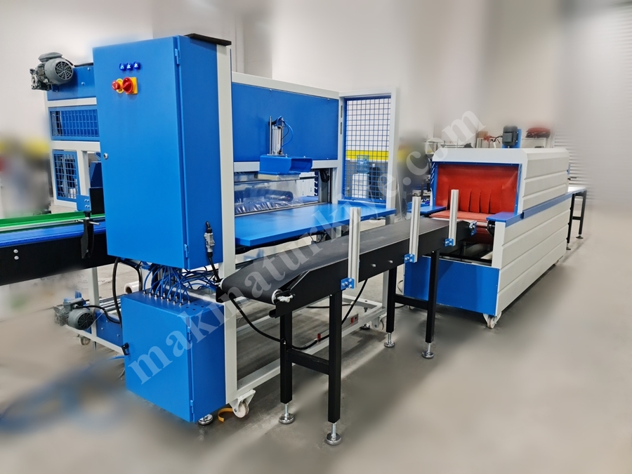 Yandan Beslemeli Otomatik Shrink Ambalaj Makinesi 380x500x700 mm 