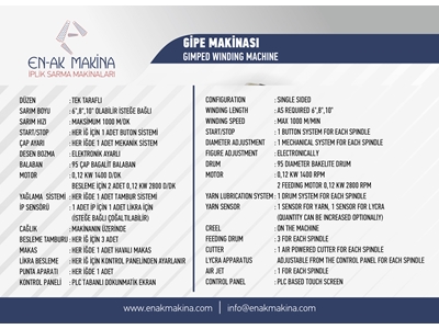 8 İnç Tek Taraflı Gipe İplik Sarma Makinası - 5