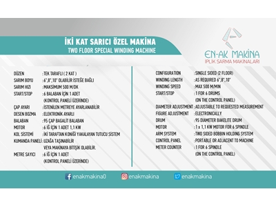 10 İnç İki Kat Sarıcı Özel İplik Sarma Makinası - 4