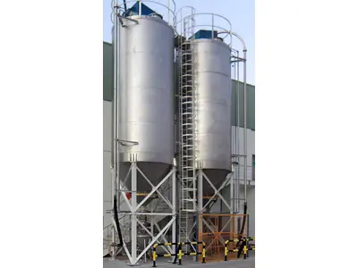 Agt001 Galvanized Coated Conical Bottom Silo