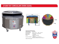 Z 1200 Gas Circular (Wheel of Fortune) Lavash Oven