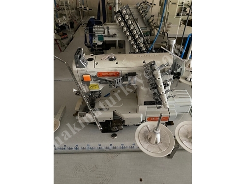 Kafadan Motorlu Soldan Bıçaklı Etek Reçme Makinası