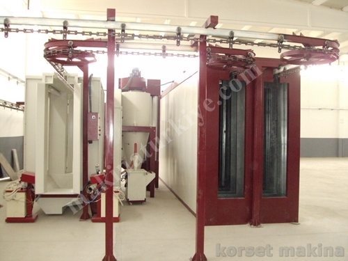Förderband Tunneltyp Elektrostatische Pulverbeschichtungsofen