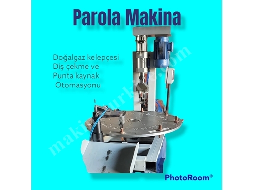 Diş Çekme Punta Kaynak Otomasyonlu Doğalgaz Kelepçe Üretim Makinası