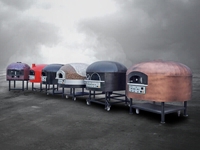100x100 cm Gas-Pizzaofen mit festem Boden