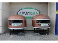 135x135 cm Gas-Pizzaofen mit festem Boden