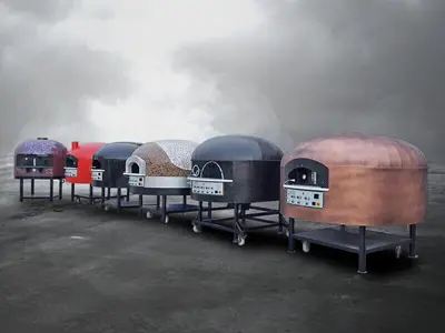 180x180 Cm Fixed Base Gas Pizza Oven