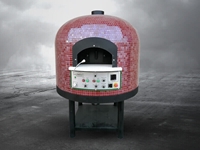 100x100 Cm Rotating Base Gas Pizza Oven - 9