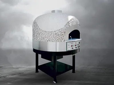 100x100 см Печь для пиццы на вращающейся основе с газовым обогревом