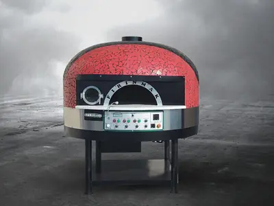 Four à pizza électrique à base tournante de 135x135 cm