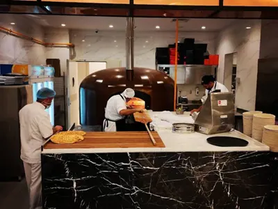 150x150 Cm Döner Tabanlı Elektrikli Pizza Fırını