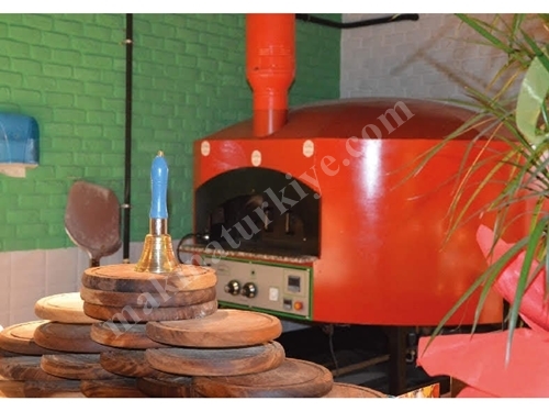 80x80 Cm Wood and Electric Stone Pizza Oven