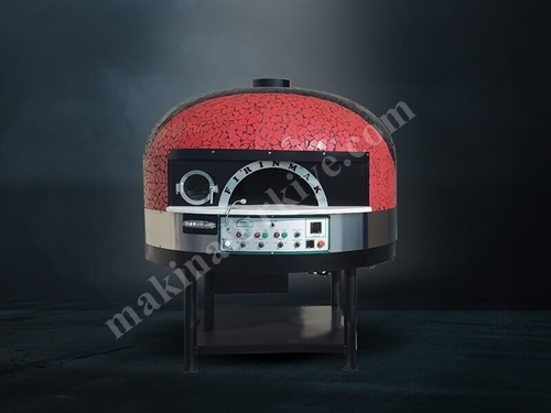 80x80 Cm Wood and Electric Stone Pizza Oven