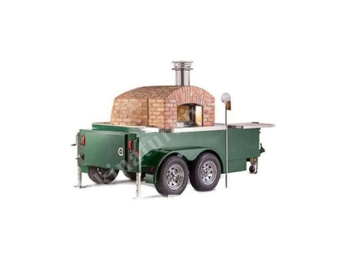120x120 Cm Wood-Fired Mobile Pizza Oven