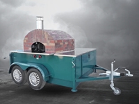 120x120 Cm Wood-Fired Mobile Pizza Oven - 5
