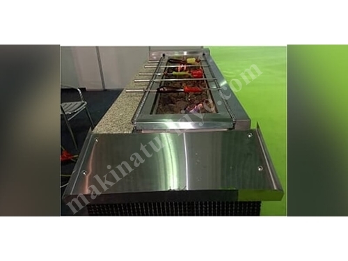 40x100 cm Rotary offener Kamin Grill