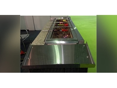 40x200 cm Rotary offener Kamin Grill - 0