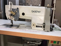 Mechanical Thread Trimming Double Needle Sewing Machine - 0