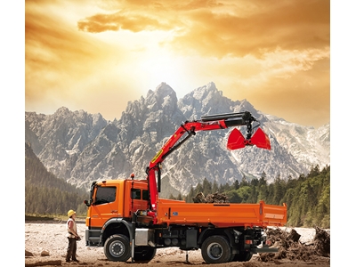 5700 Kg (14.1 Metre) Araç Üstü Katlanır Bomlu Mobil Vinç - 3