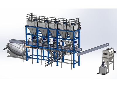PLC Controlled Plastic Material Dosing Machine - 0