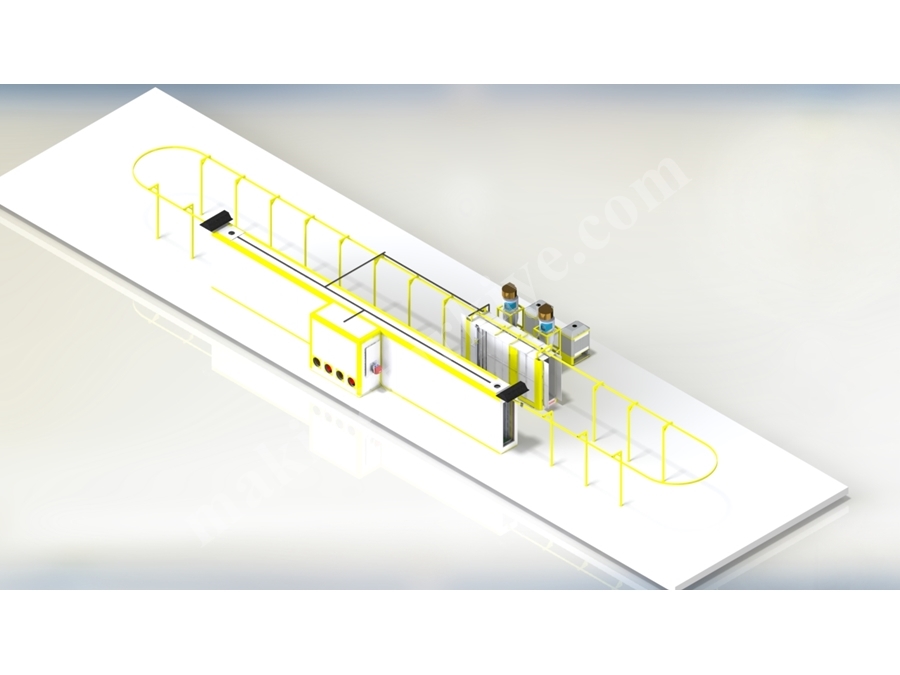 Single Electrostatic Powder Coating Cabin