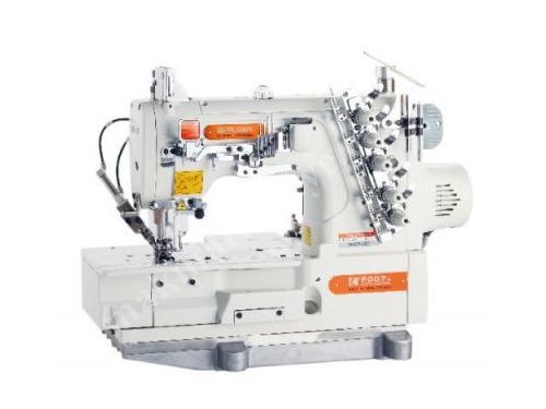 F007kd-W122-364/Fha-Utg Kafadan Motorlu Havalı, İplik Kesicili Etek Reçme Makinası