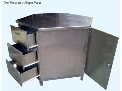 Paslanmaz Endüstriyel Mutfak Rafı - 3